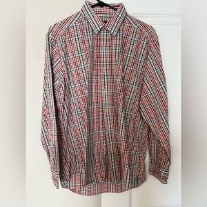 Alfani Fitted Long Sleeve Button Up Shirt